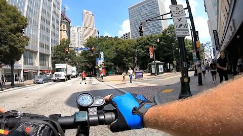 Scooter Preaching in Atlanta, GA - September 2019 - Kerrigan Skelly of PinPoint Evangelism