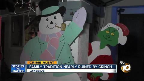 Family tradition nearly ruined by Grinch