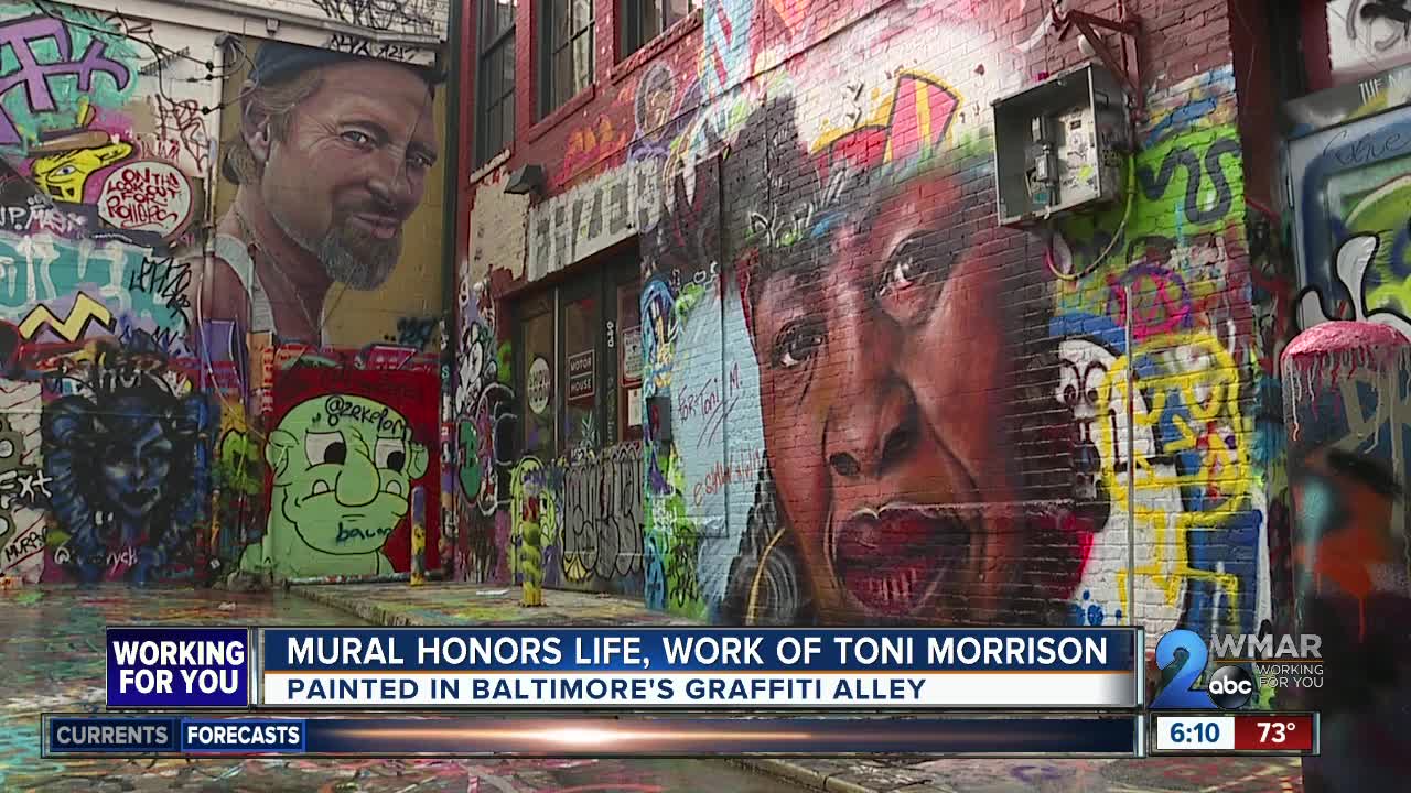 Mural honors life, work of Toni Morrison