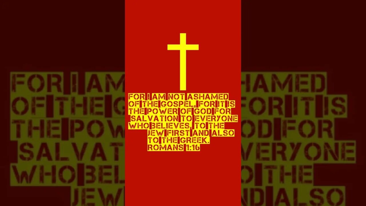 Romans 1:16 #romans #unashamed #gospel #salvation #Christians #christianity #shorts #bibleverse