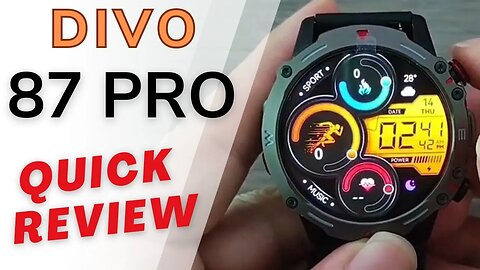 87 PRO Smartwatch with Amoled Always on Display 1.43inch screen pk TF10 GT45 GT5