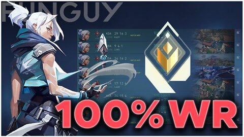 100% WINRATE RADIANT JETT VALORANT