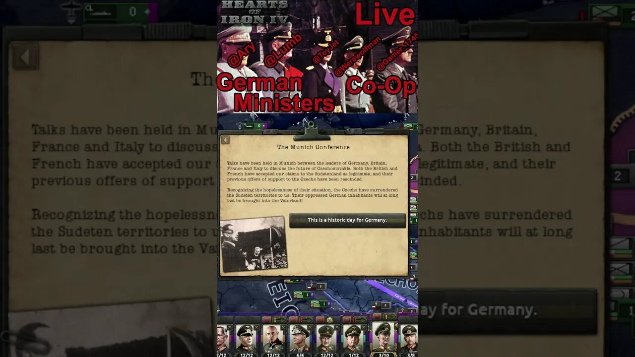 German Ministers - Hearts of Iron IV Co-Op Live Stream - World Ablaze mod - 1938