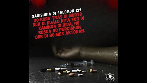 Sabiduria di Salomon 1:12No Kore tras do morto dor di dualu kita for di kaminda di bida,