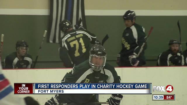 First Responders Play in Charity Hockey Game