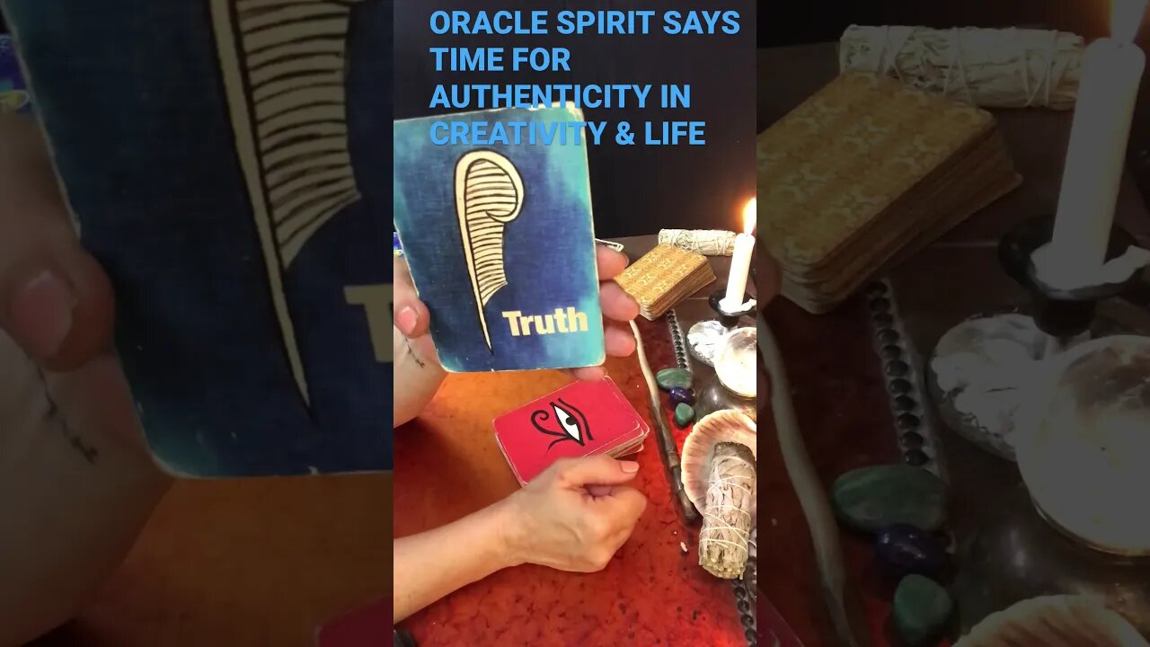 ORACLE SPIRIT SAYS TIME FOR AUTHENTICITY ON YOUR Life &YOUR CREATIVITY 🌊🌩💥