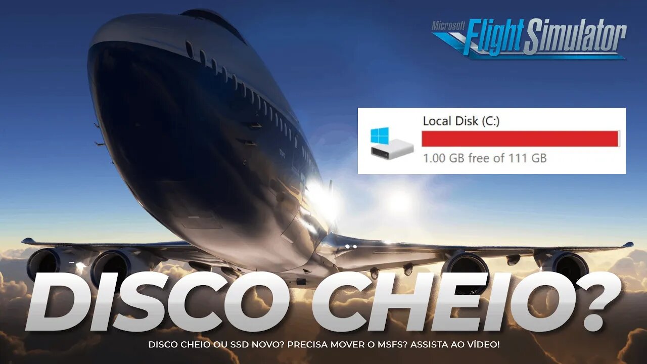 Disco Cheio? Como MOVER o MSFS de uma Unidade para Outra!