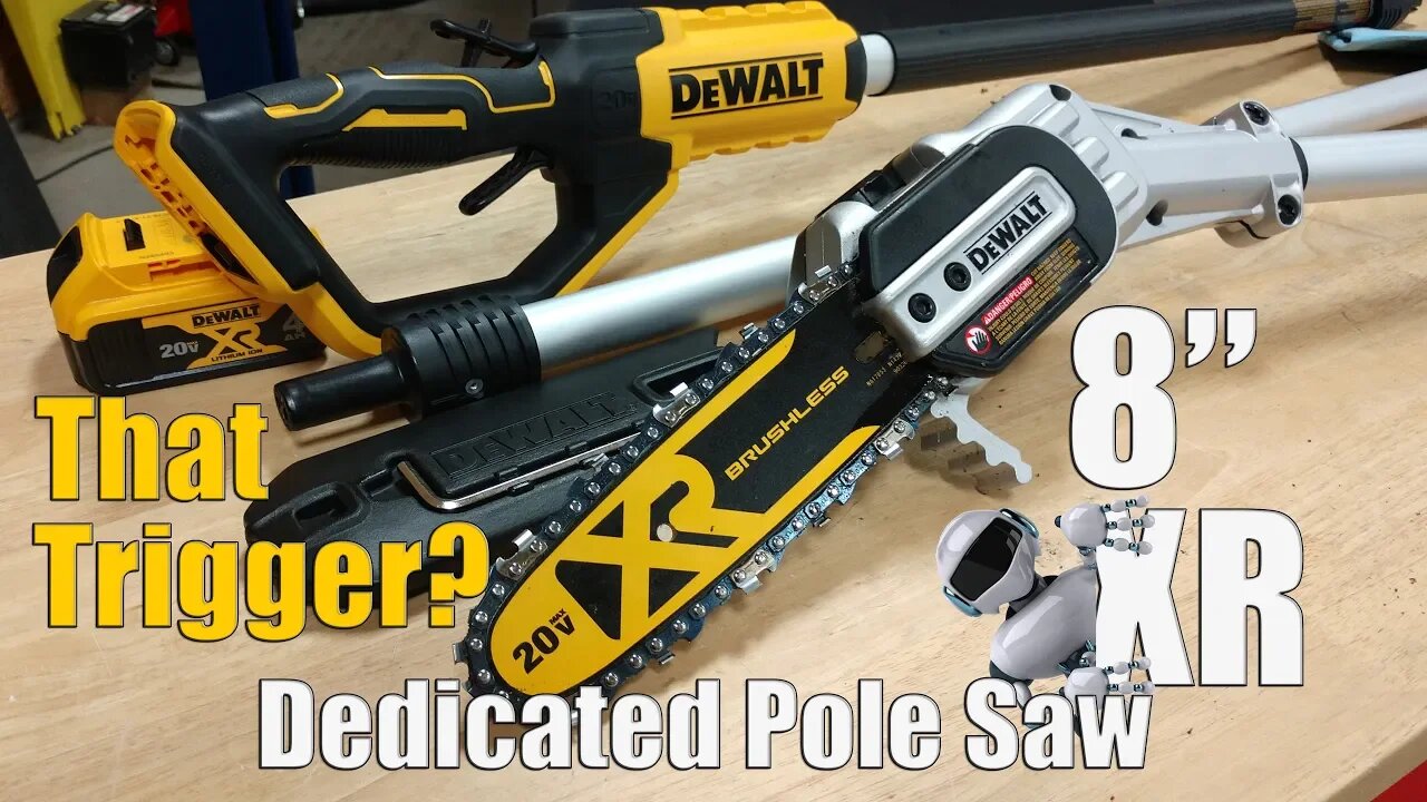 DEWALT 20-Volt XR Brushless 8" Pole Saw Review DCPS620