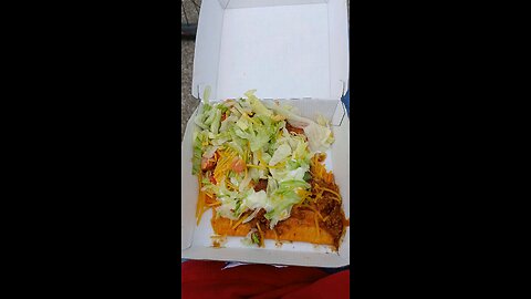 having the big cheez it tostada from taco bell!