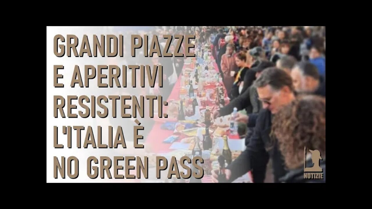 Grandi piazze e aperitivi resistenti: l'Italia No Green Pass