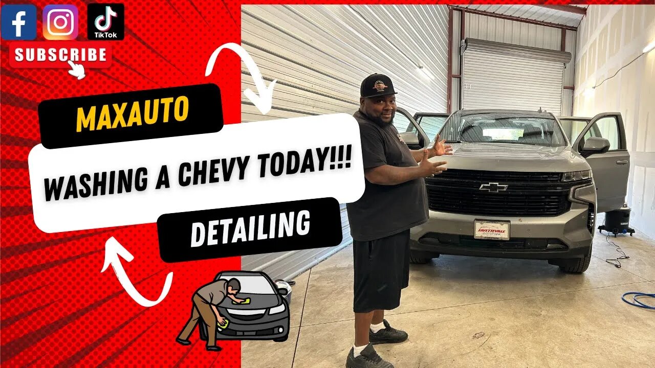 #Washing a #Chevy #Tahoe Today! #maxautodetailingnwa #autodetailing #cardetailer #detailingworld