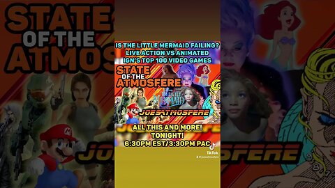 #TheLittleMermaid Floundering? Live Action vs. Animated? #IGN’s Top 100, 6:30pm EST/3:30pm PAC!