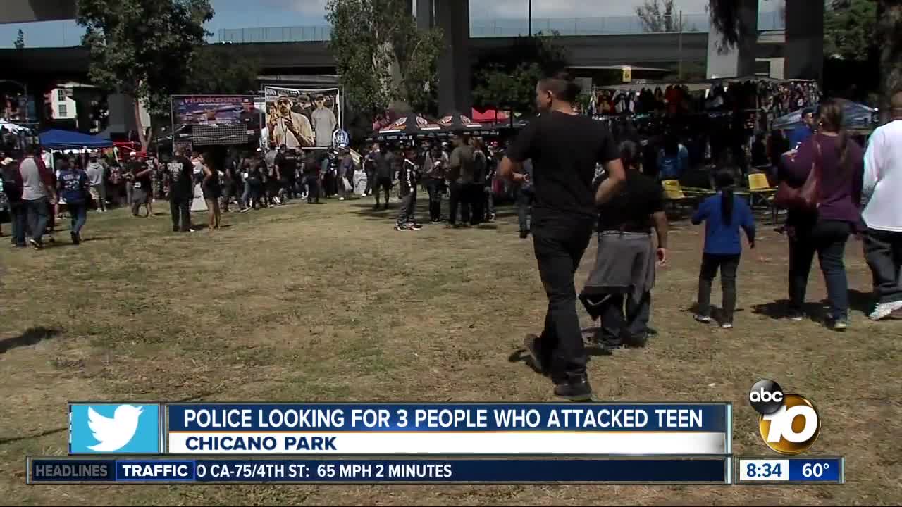 Police looking for three people who attacked teen