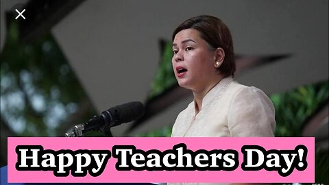 VP Inday Sarah Duterte's Teachers Day Message