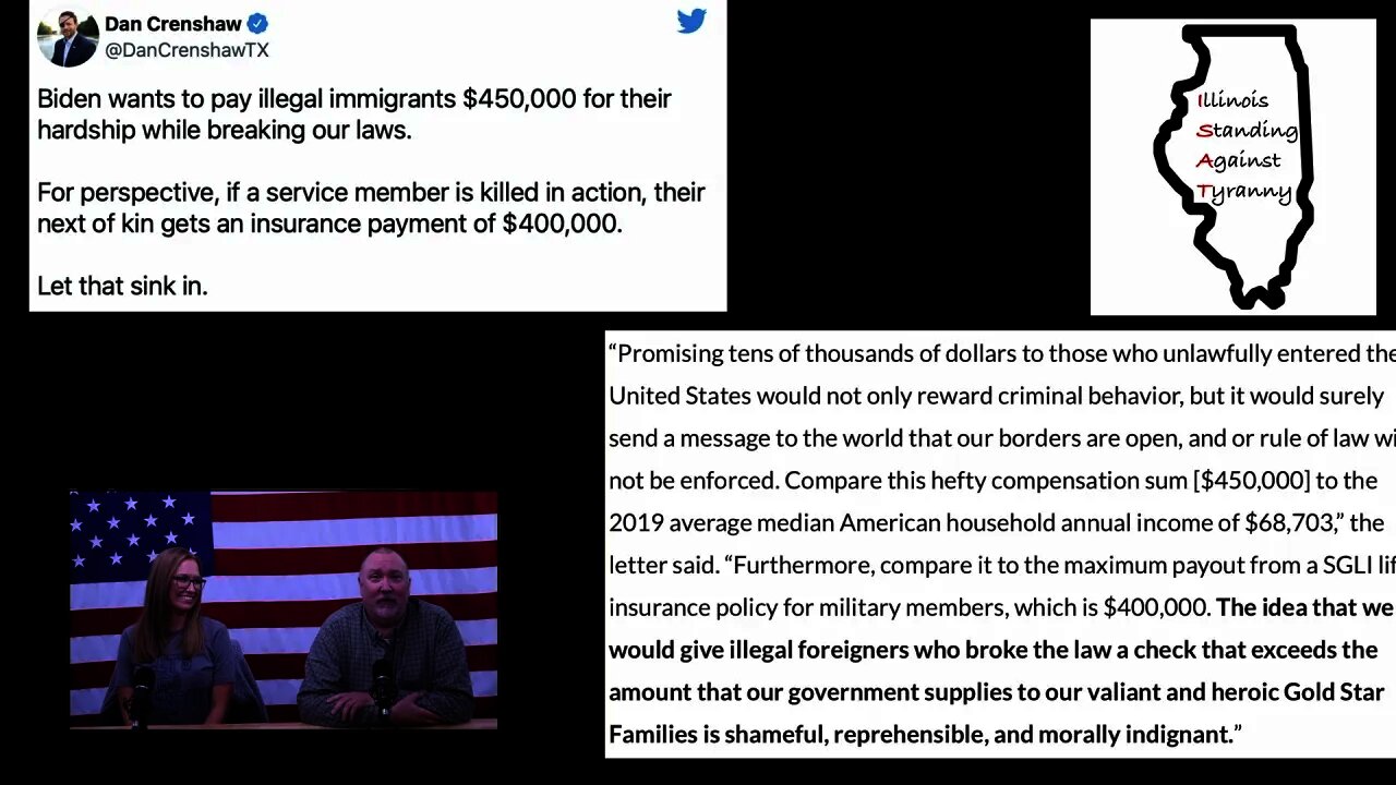 Gold Star Dad Rips Biden For Plan to Pay Illegal Immigrants $450k