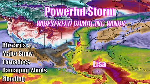 Large & Powerful Storm Bringing Widespread Damaging Winds & More! - The WeatherMan Plus