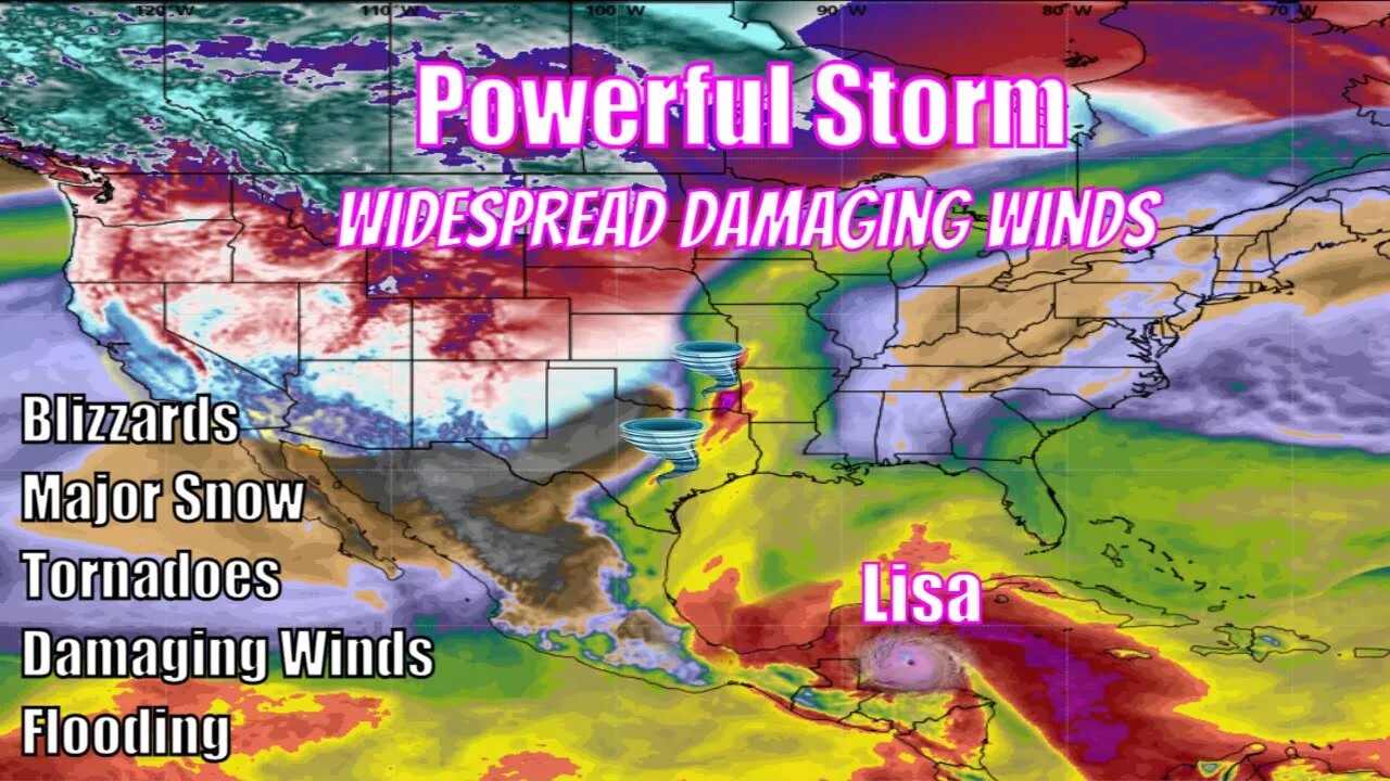 Large & Powerful Storm Bringing Widespread Damaging Winds & More! - The WeatherMan Plus