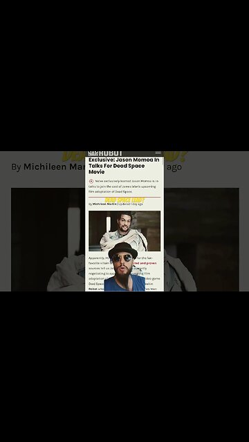 Jason Momoa In Talks To Star In Dead Space Film Adaptation *RUMOR* #shorts