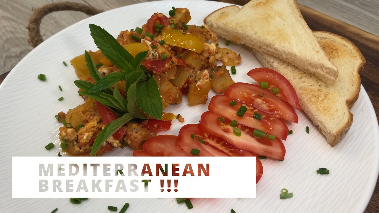 Eggs Potatoes Cheese ! The Perfect Healthy Mediterranean Breakfast! 👍👌