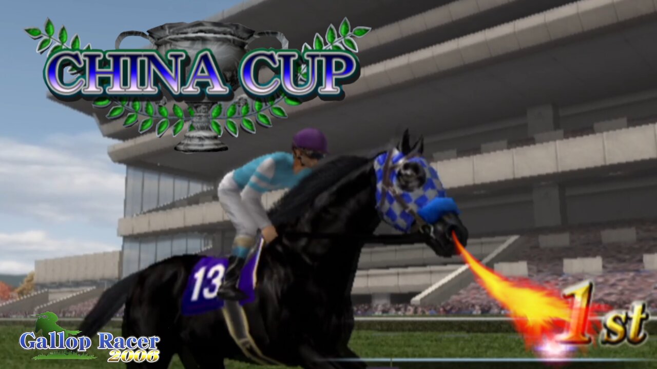 La Chona WON a new horse title - Gallop Racer 2006
