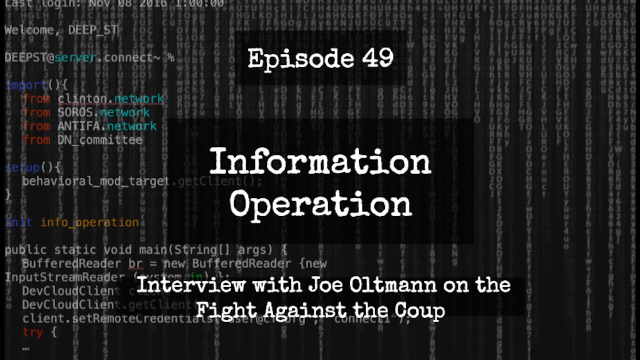 IO Episode 49 - Interview With Joe Oltmann On The Fight Against The Coup