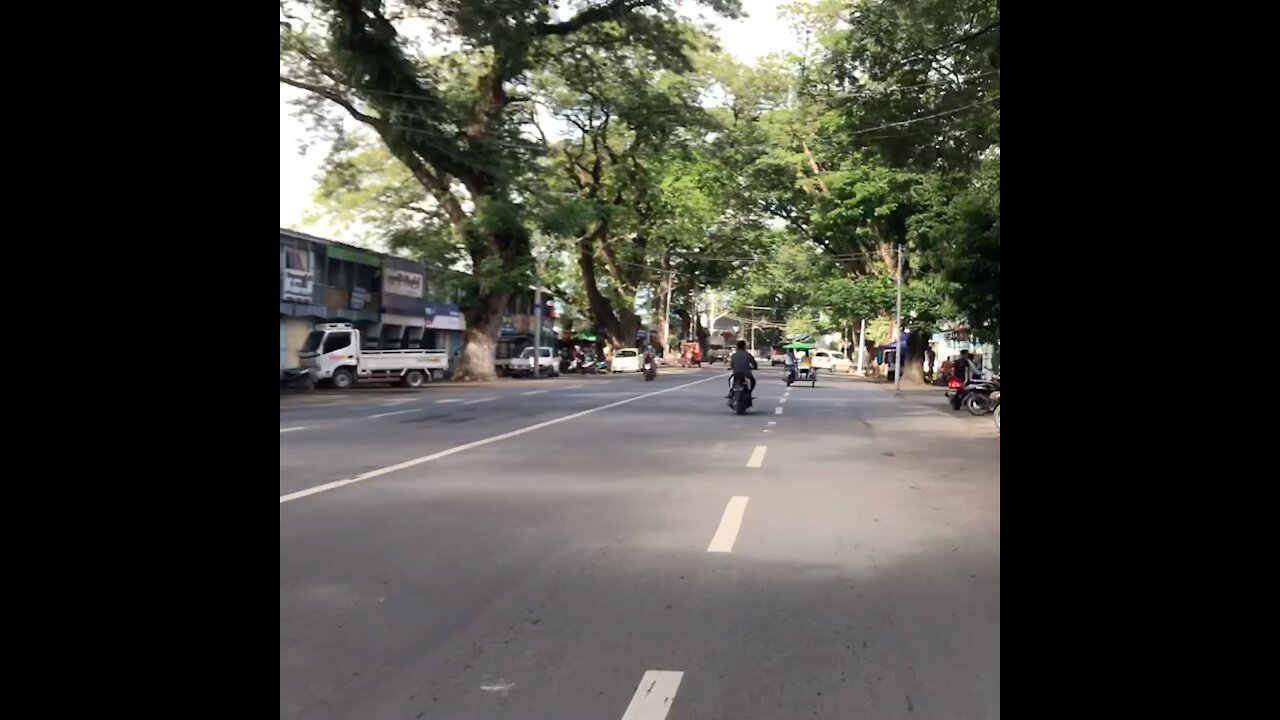 Travelling on the road through Kalaymyo