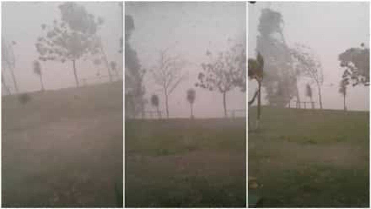Spaventosa tempesta colpisce São Paulo, Brasile