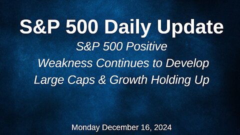 S&P 500 Daily Market Update Monday December 16, 2024