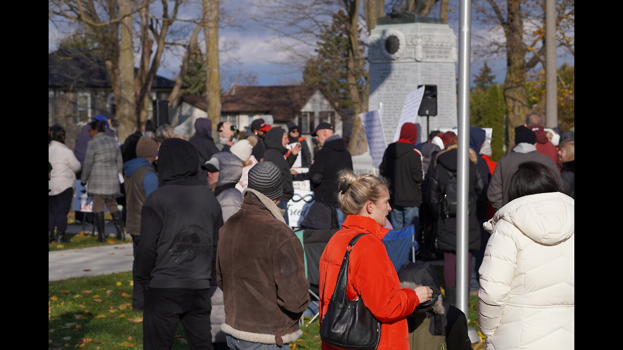 Grey Bruce freedom Fighters / Businesses against Health Pass Orangeville Ontario Canada 11/13/21