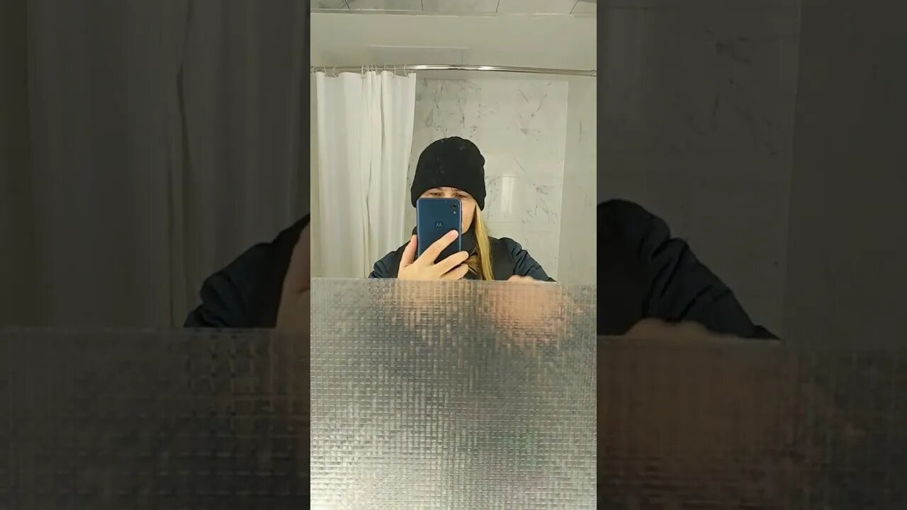 cling contact paper in bathroom