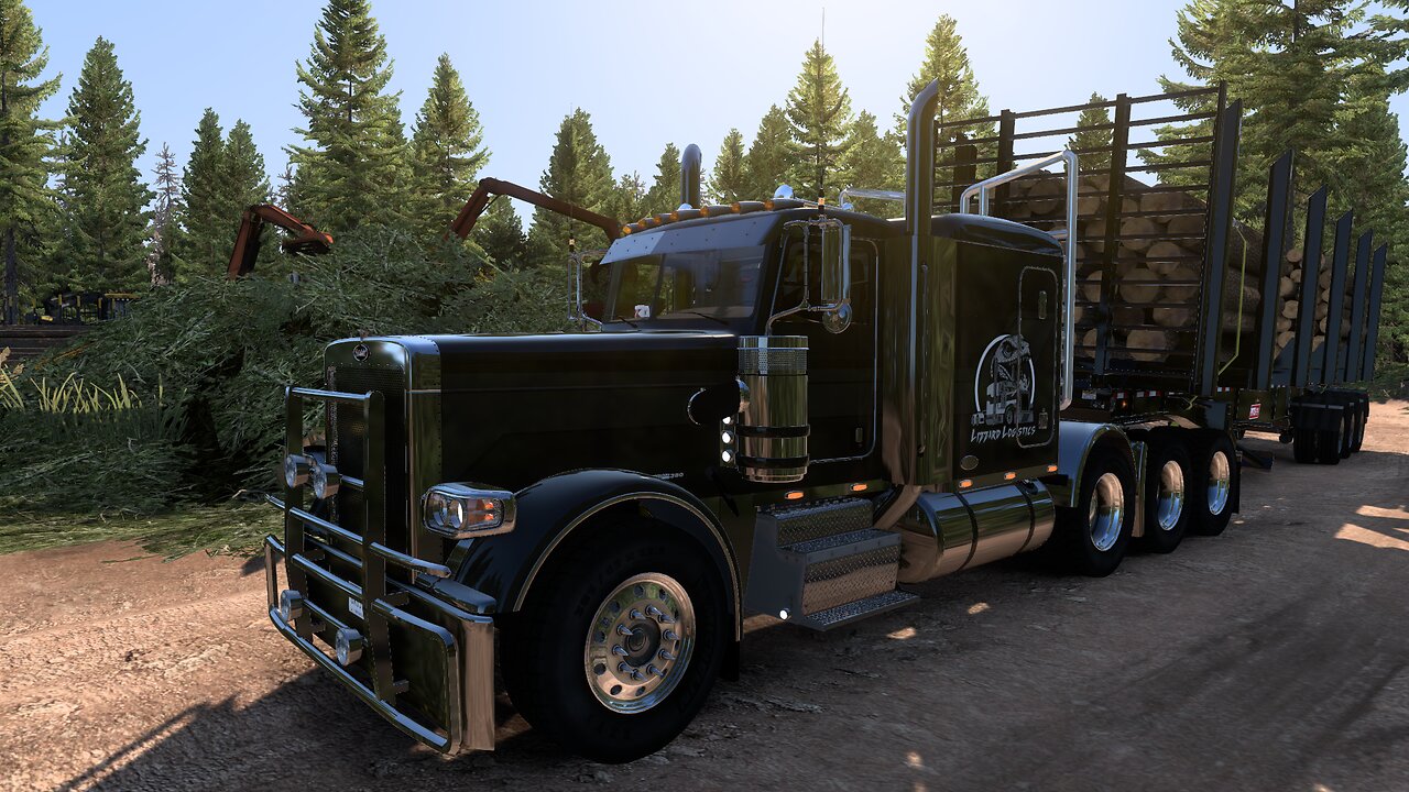 American Truck Simulator / JB.Alberta- Hauling logs in Alaska