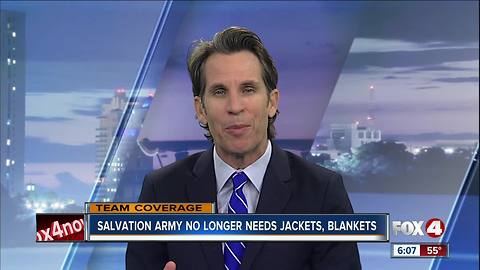 Salvation army says thank you