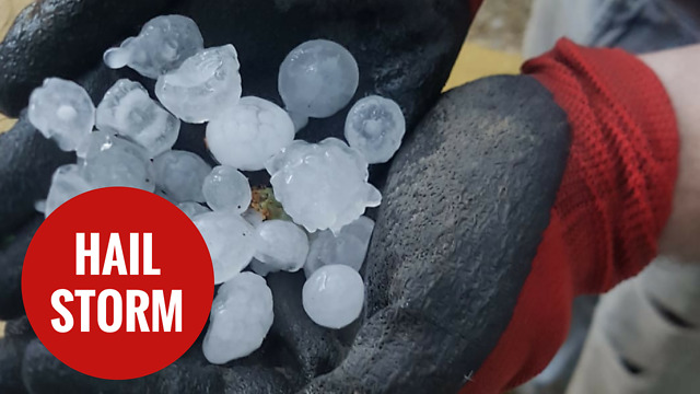 Hailstones cause thousands of pounds of damage to cars in Daventry