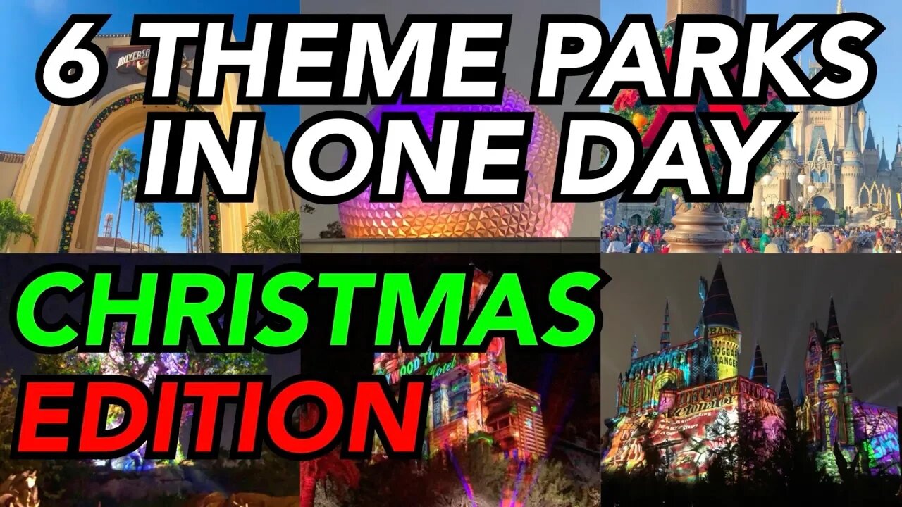 I visited 6 parks in one day *CHRISTMAS EDITION*