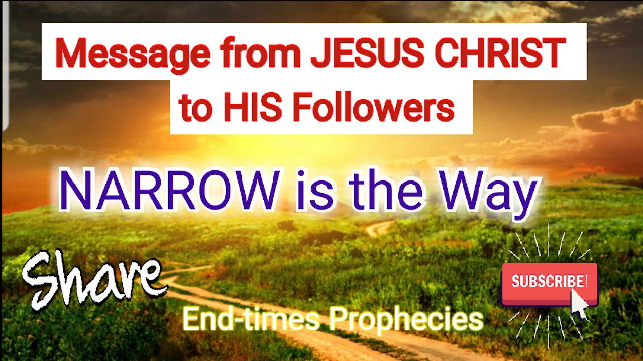 Words from JESUS CHRIST to the Body of Christ. * Share * End-times