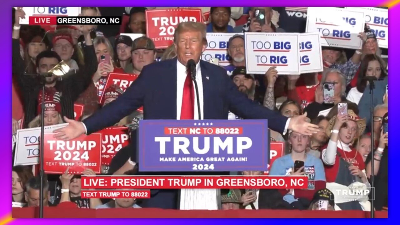 TRUMP RALLY IN GREENSBORO, NORTH CAROLINA - MARCH 2, 2024💯🔥🔥🔥🔥🔥🔥🔥🙏✝️🙏