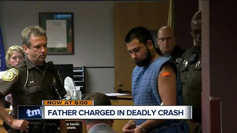 Pewaukee father charged with homicide in crash that killed 3-year-old son