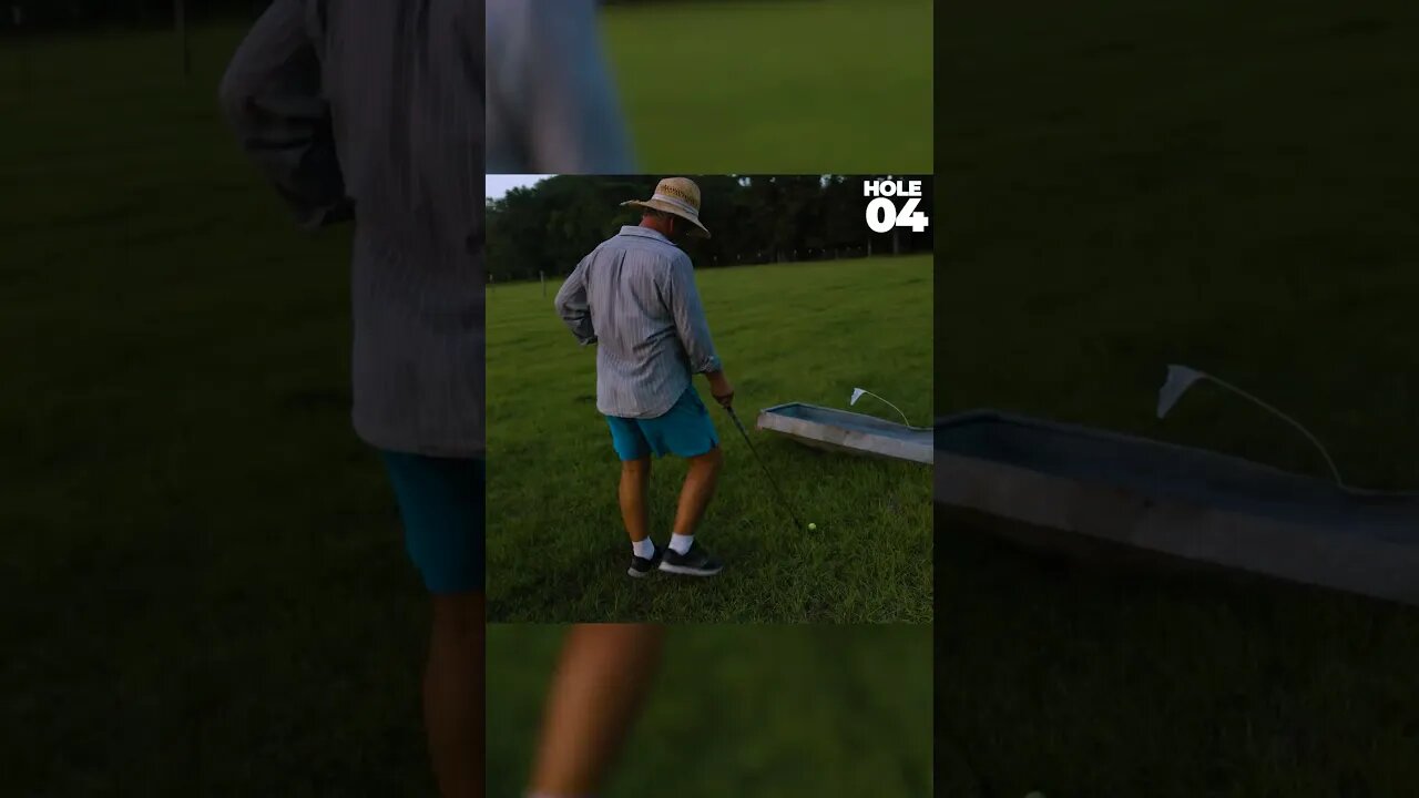 #shorts AMAZING GOLF COMEBACK | CHOCKING AWAY THE LEAD IN REDNECK GOLF | GARDEN GOLF | REDNECK GOLF