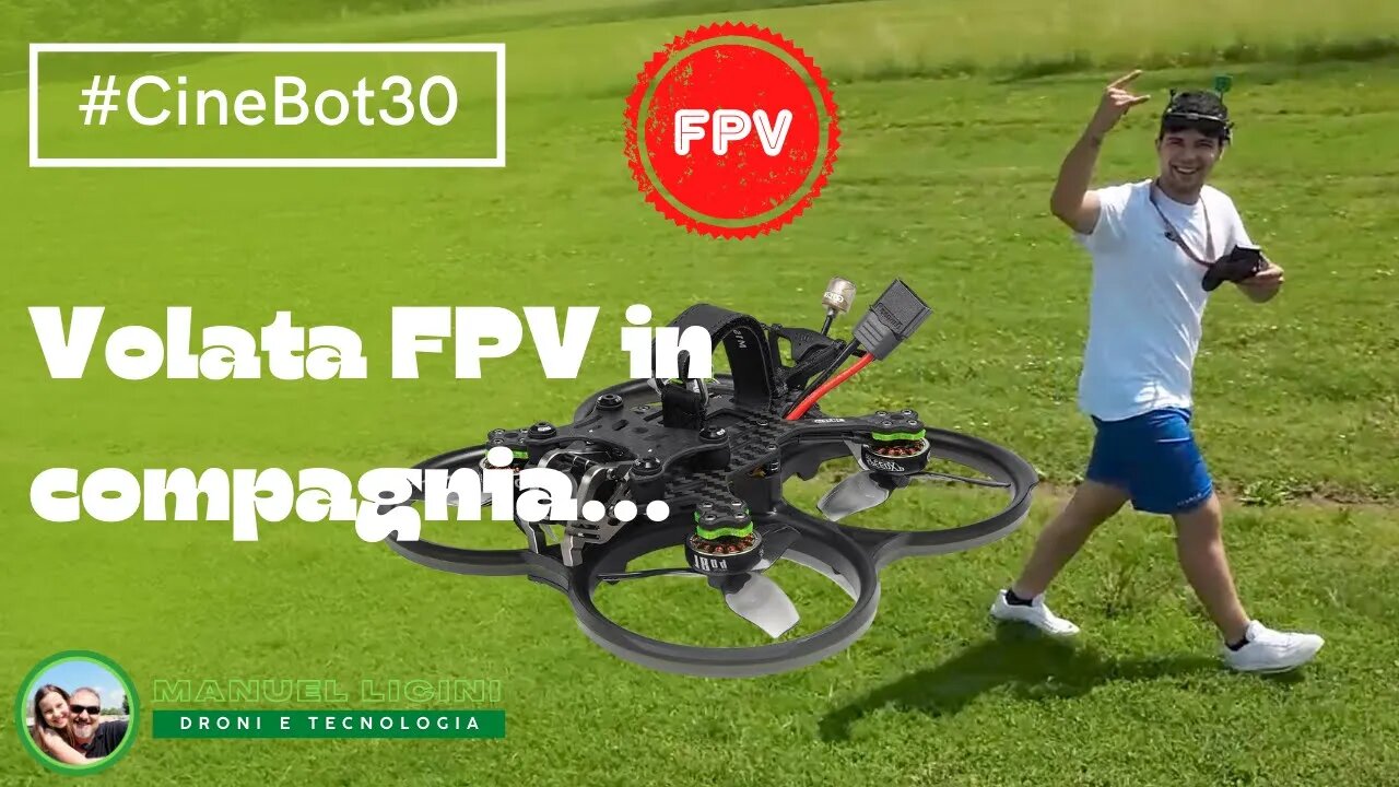 Volo FPV in compagnia... CineBot30 + DJI Action2