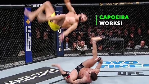 Crazy Capoeira Master Setting the UFC on Fire - Michel Pereira (part-1)