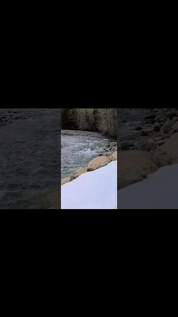 Sound of white noise from a rushing river to drown out to the days stress. #shorts #whitenoise