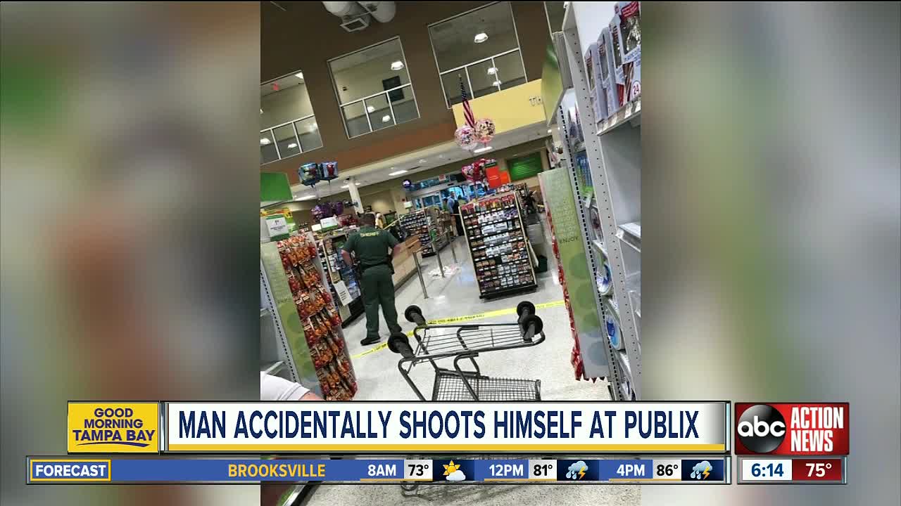 Pasco County man accidentally discharges gun, shoots self in Publix