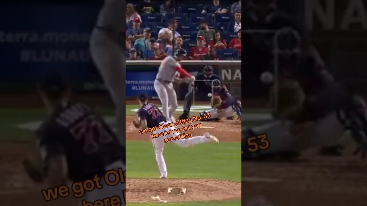 Olson Hits #53! #sportsbettingpicks #sportsbettingexpert #sportsbetting #baseball