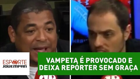 VAMPETA é provocado e deixa repórter sem graça com resposta