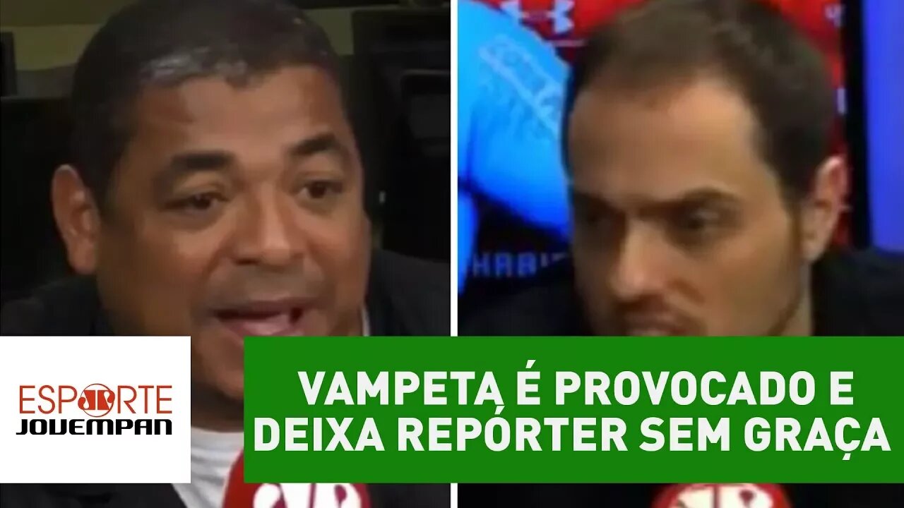 VAMPETA é provocado e deixa repórter sem graça com resposta