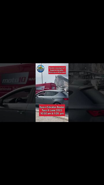 Spain Gibraltar Border Morning vs Afternoon