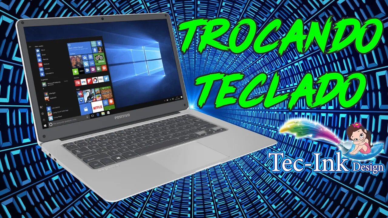 Como Trocar O Teclado Rebitado Do Notebook Positivo Motion Q232A. Tutorial Passo A Passo C/ Macetes