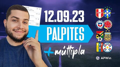 PALPITES DE FUTEBOL PARA HOJE 12 09 2023 + BILHETE DE APOSTA MÚLTIPLA