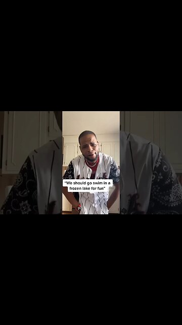 We should go swim in a frozen lake 🥶 TikTok tiktoks funny jokes comedy joke