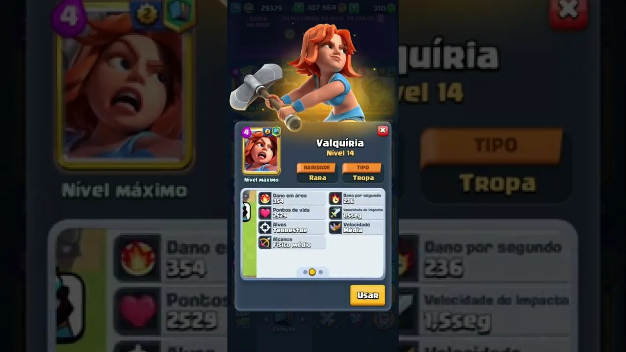 CLASH ROYALE - VALQUÍRIA NÍVEL MÁXIMO